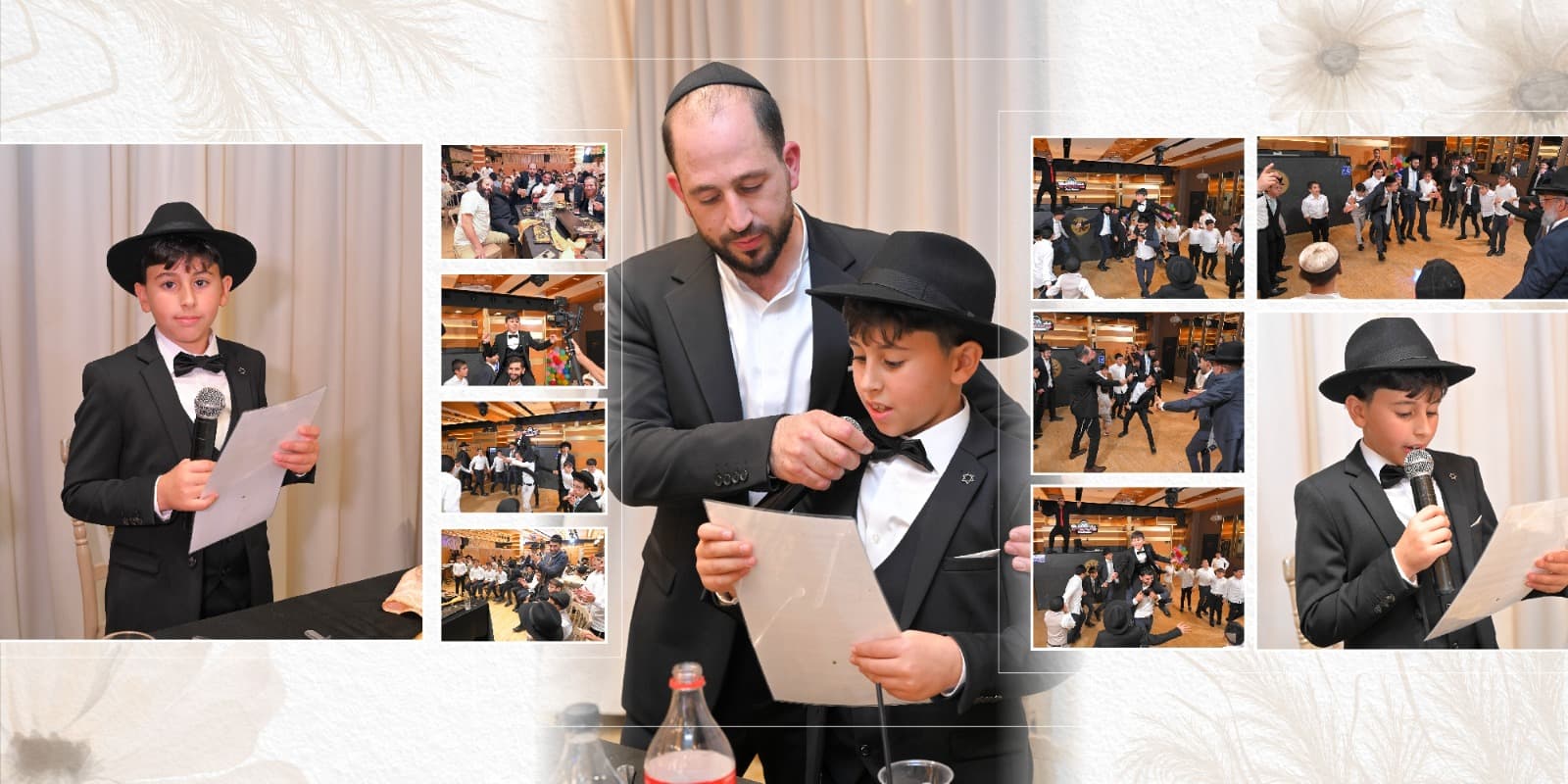 Father and son moment during Bar Mitzvah photography session